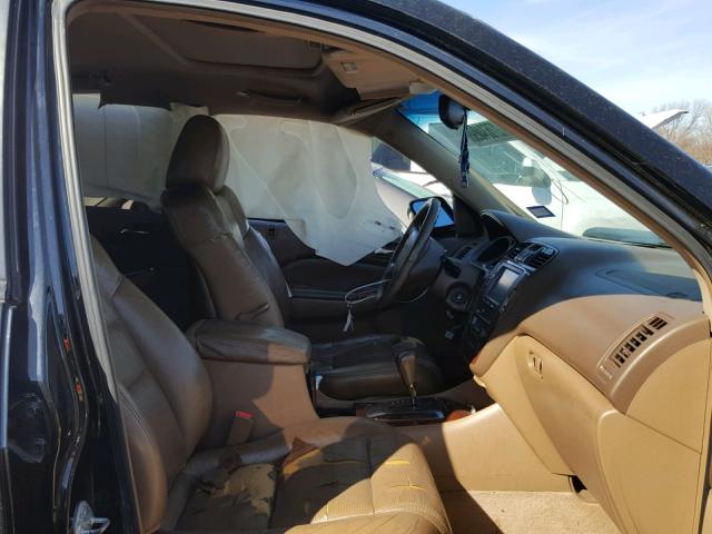 2HNYD18295H532086 - 2005 ACURA MDX BLACK photo 5