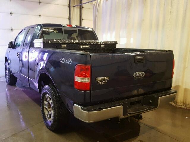 1FTPX14565FA95951 - 2005 FORD F150 BLUE photo 3