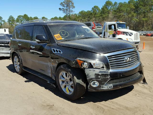 JN8AZ2NC1E9352438 - 2014 INFINITI QX80 BLACK photo 1