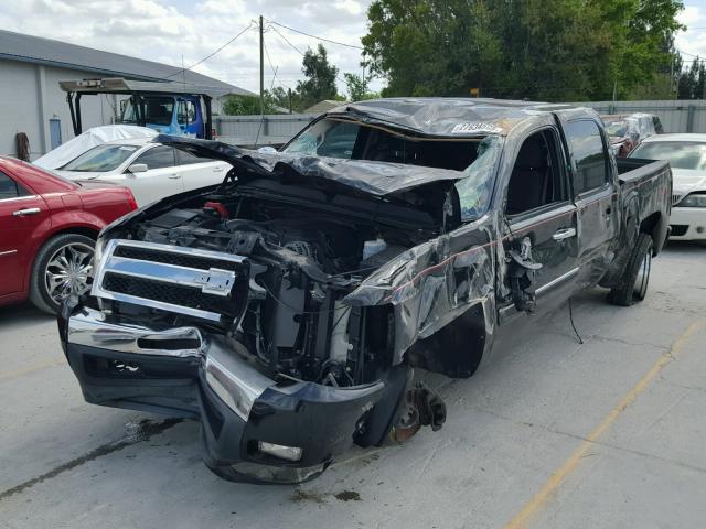 3GCEC23029G278265 - 2009 CHEVROLET SILVERADO BLACK photo 2