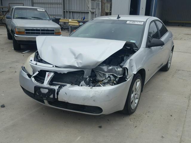 1G2ZG57B494183288 - 2009 PONTIAC G6 SILVER photo 2