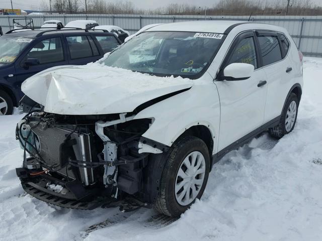 KNMAT2MV9GP705250 - 2016 NISSAN ROGUE S WHITE photo 2