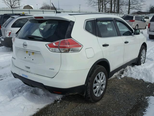 KNMAT2MV9GP705250 - 2016 NISSAN ROGUE S WHITE photo 4