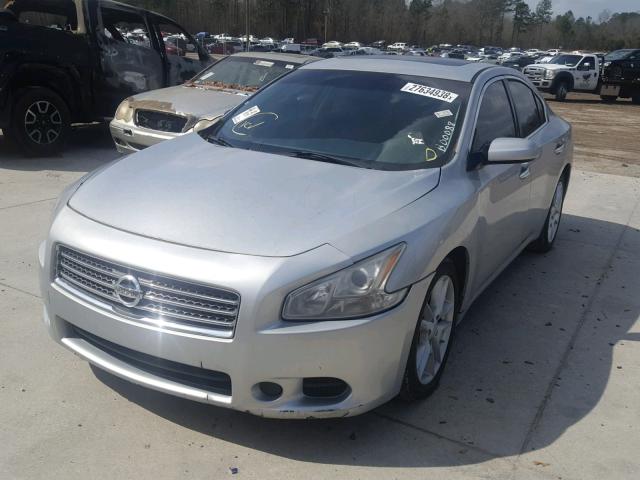 1N4AA5AP2AC833041 - 2010 NISSAN MAXIMA S SILVER photo 2