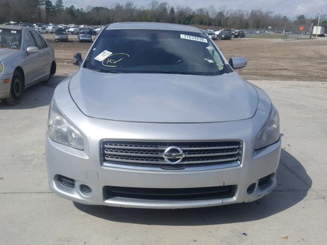 1N4AA5AP2AC833041 - 2010 NISSAN MAXIMA S SILVER photo 9