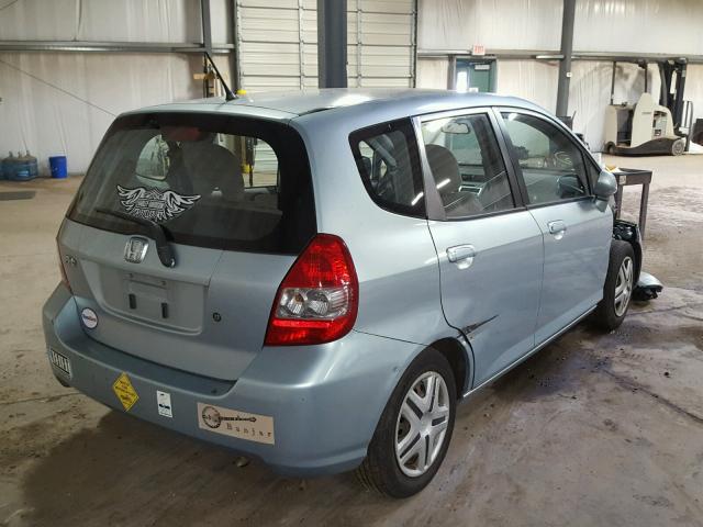 JHMGD38477S025566 - 2007 HONDA FIT BLUE photo 4