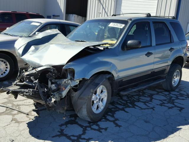 1FMYU03177KB58728 - 2007 FORD ESCAPE XLT TEAL photo 2