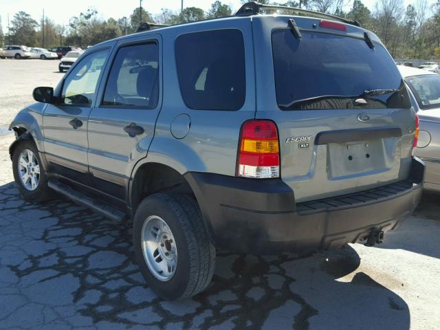 1FMYU03177KB58728 - 2007 FORD ESCAPE XLT TEAL photo 3