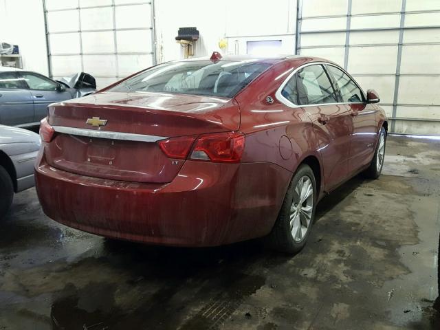 2G1115SL6E9163277 - 2014 CHEVROLET IMPALA LT RED photo 4