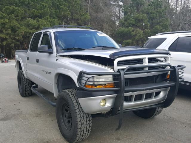 1B7GG2AN51S154273 - 2001 DODGE DAKOTA QUA SILVER photo 1