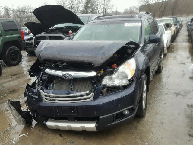 4S4BRDKC0C2284151 - 2012 SUBARU OUTBACK 3. BLUE photo 2