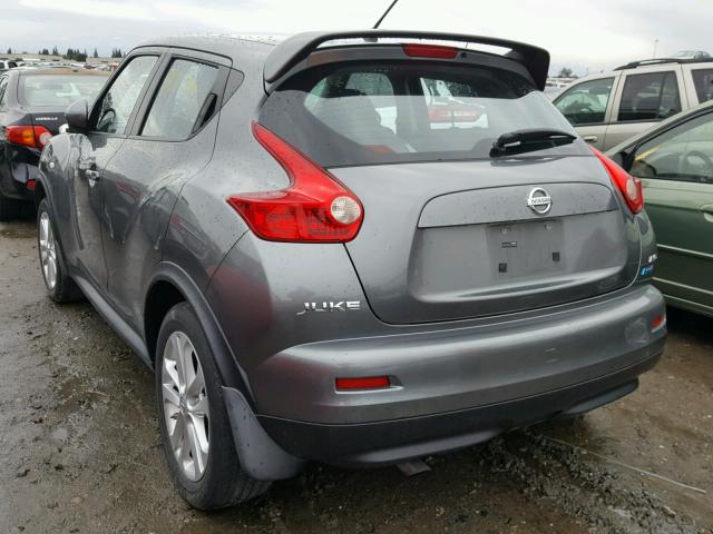 JN8AF5MV8CT123039 - 2012 NISSAN JUKE S GRAY photo 3