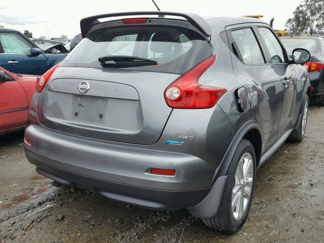 JN8AF5MV8CT123039 - 2012 NISSAN JUKE S GRAY photo 4