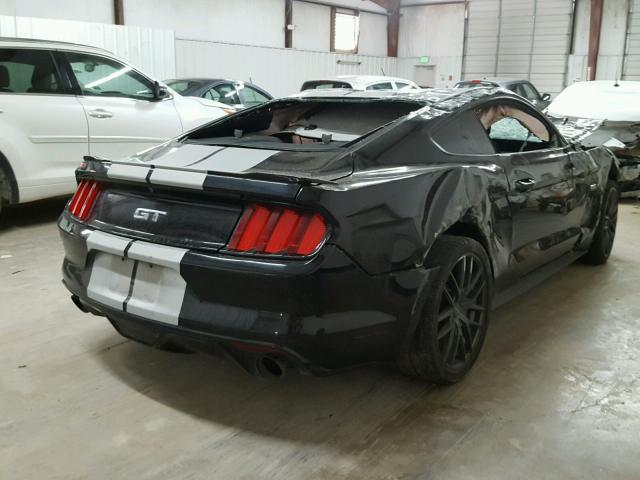 1FA6P8CF3F5318684 - 2015 FORD MUSTANG GT BLACK photo 4