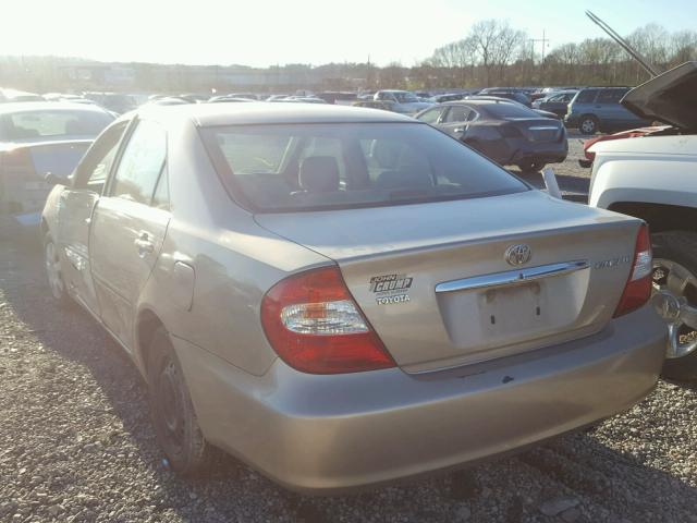 4T1BE32K83U778338 - 2003 TOYOTA CAMRY LE BEIGE photo 3