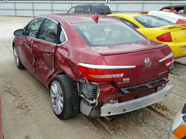 1G4PS5SK3G4181565 - 2016 BUICK VERANO RED photo 3