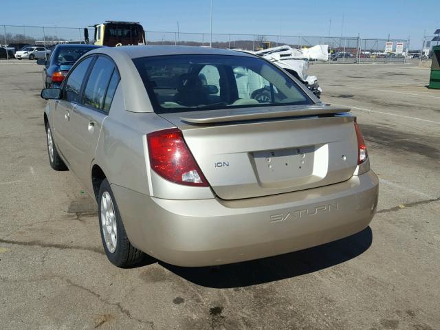 1G8AJ52FX3Z196443 - 2003 SATURN ION LEVEL GOLD photo 3