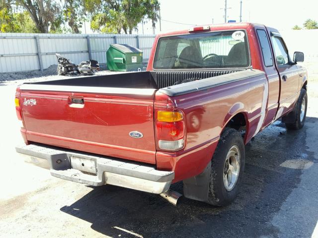 1FTYR14C2XPC08305 - 1999 FORD RANGER SUP RED photo 4