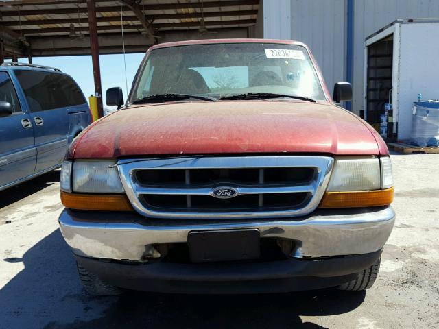 1FTYR14C2XPC08305 - 1999 FORD RANGER SUP RED photo 9