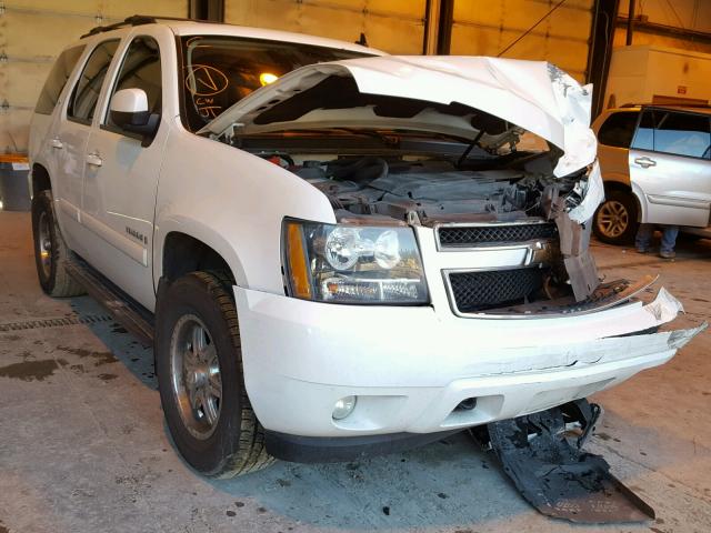 1GNFK13087J241211 - 2007 CHEVROLET TAHOE K150 WHITE photo 1