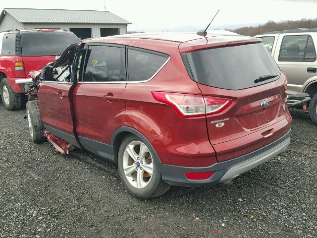 1FMCU9GX2EUE33145 - 2014 FORD ESCAPE SE BURGUNDY photo 3