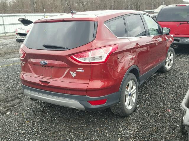 1FMCU9GX2EUE33145 - 2014 FORD ESCAPE SE BURGUNDY photo 4