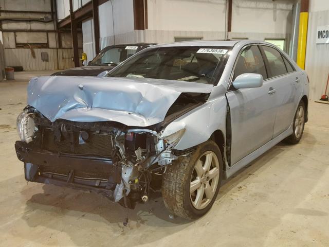 4T1BE46K79U850817 - 2009 TOYOTA CAMRY BASE BLUE photo 2