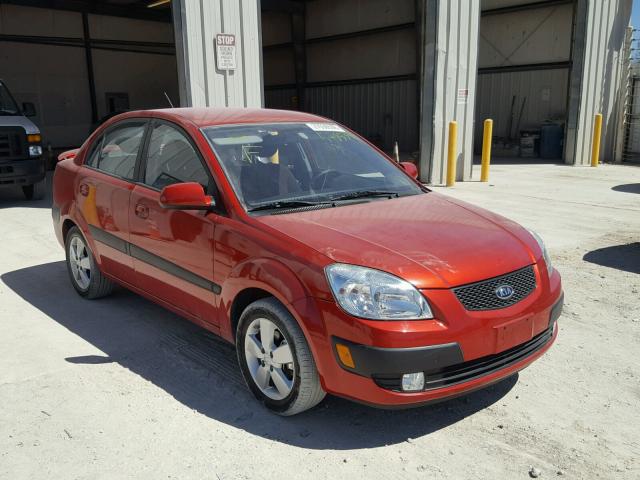 KNADE223496570533 - 2009 KIA RIO BASE MAROON photo 1