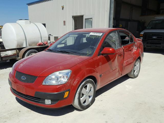 KNADE223496570533 - 2009 KIA RIO BASE MAROON photo 2