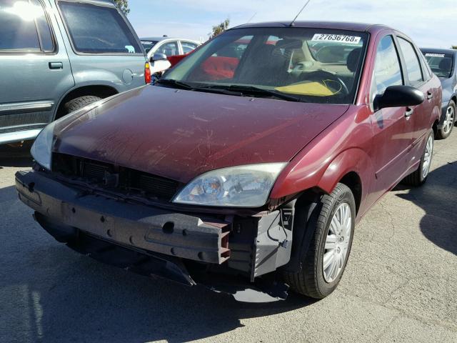 1FAFP34N36W109478 - 2006 FORD FOCUS ZX4 MAROON photo 2