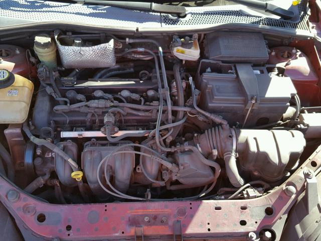 1FAFP34N36W109478 - 2006 FORD FOCUS ZX4 MAROON photo 7