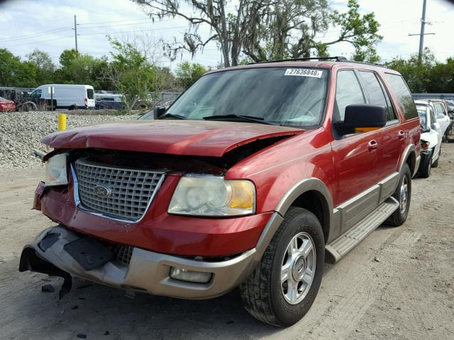 1FMRU17W14LB37850 - 2004 FORD EXPEDITION RED photo 2