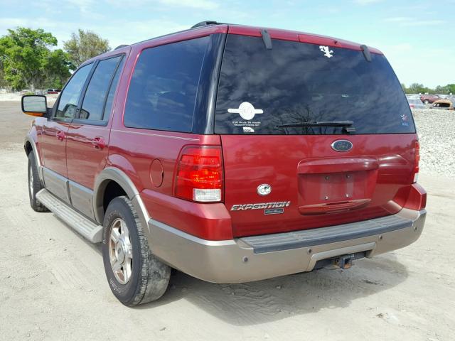 1FMRU17W14LB37850 - 2004 FORD EXPEDITION RED photo 3