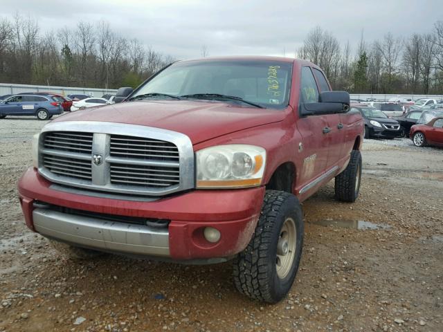 1D7KS28C56J155388 - 2006 DODGE RAM 2500 S RED photo 2