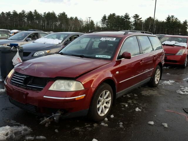 WVWVD63B14E016534 - 2004 VOLKSWAGEN PASSAT GLS MAROON photo 2