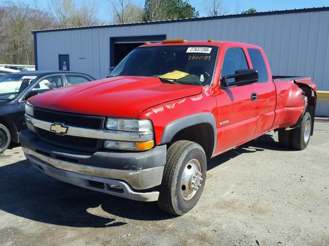 1GCJC39G11E280089 - 2001 CHEVROLET SILVERADO RED photo 2