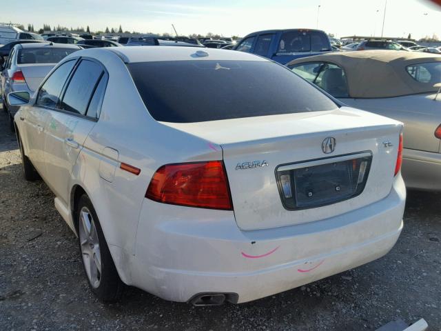 19UUA66264A032107 - 2004 ACURA TL WHITE photo 3