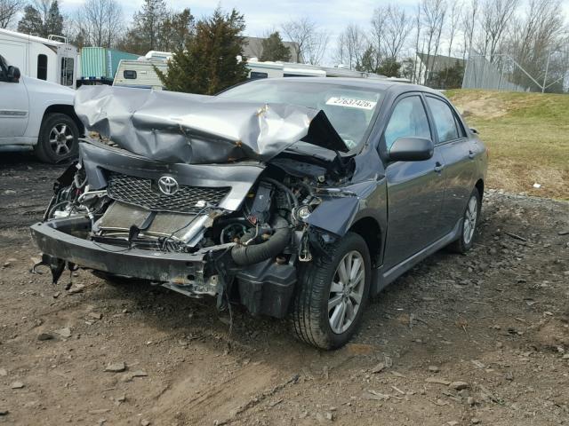 2T1BU4EE8AC461723 - 2010 TOYOTA COROLLA BA GRAY photo 2