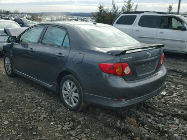 2T1BU4EE8AC461723 - 2010 TOYOTA COROLLA BA GRAY photo 3