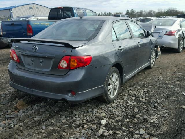 2T1BU4EE8AC461723 - 2010 TOYOTA COROLLA BA GRAY photo 4