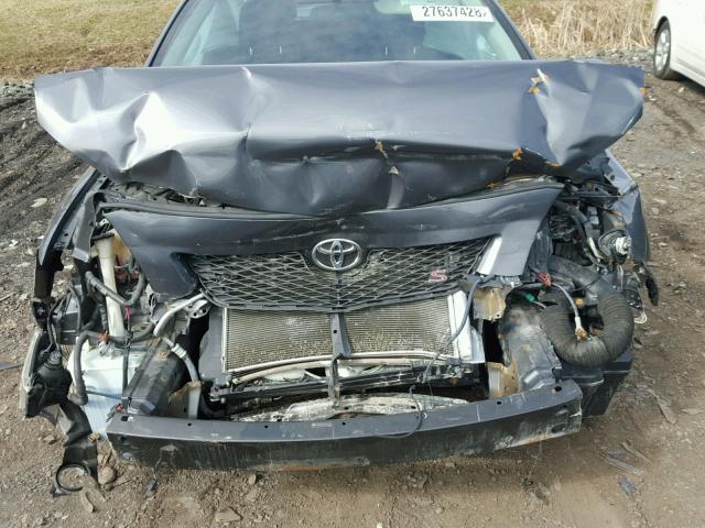 2T1BU4EE8AC461723 - 2010 TOYOTA COROLLA BA GRAY photo 7