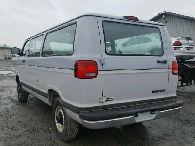 2B4JB25Y91K548097 - 2001 DODGE RAM WAGON GRAY photo 3