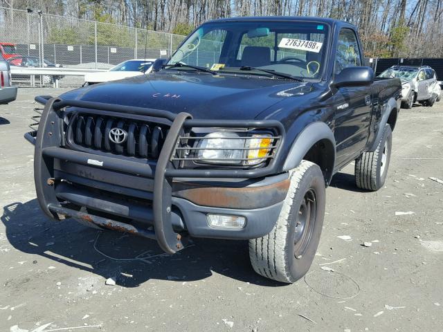 5TEPM62N52Z097147 - 2002 TOYOTA TACOMA BLACK photo 2