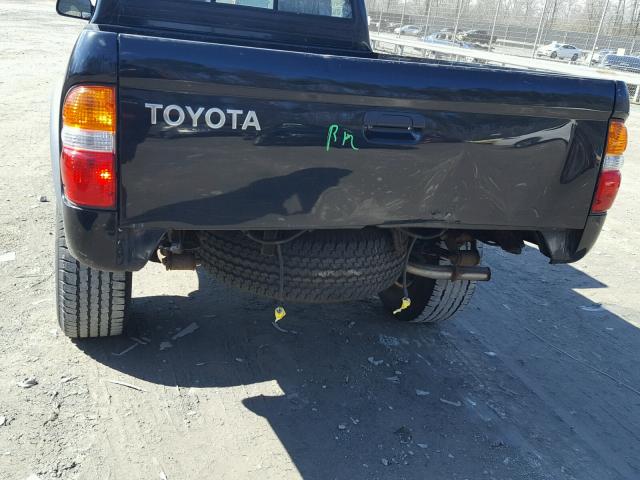 5TEPM62N52Z097147 - 2002 TOYOTA TACOMA BLACK photo 9