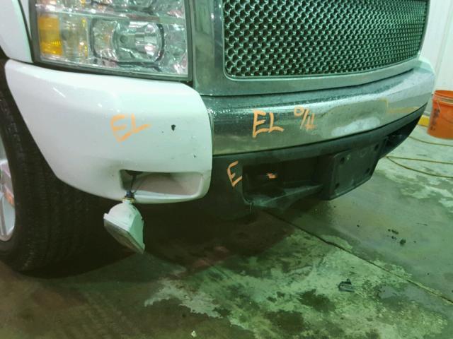 2GCEK19J281225361 - 2008 CHEVROLET SILVERADO WHITE photo 9