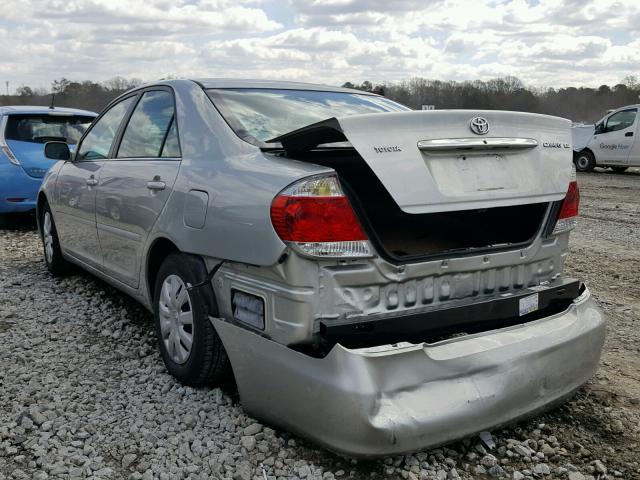 4T1BE30K96U162039 - 2006 TOYOTA CAMRY LE SILVER photo 3