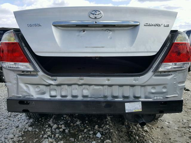 4T1BE30K96U162039 - 2006 TOYOTA CAMRY LE SILVER photo 9