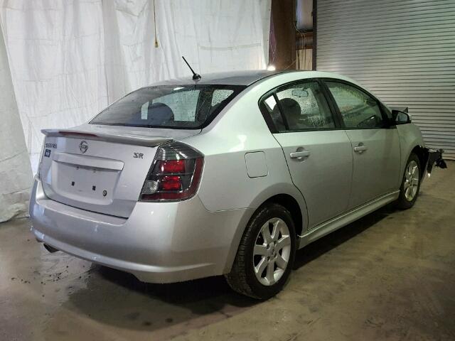 3N1AB6AP4BL651640 - 2011 NISSAN SENTRA 2.0 SILVER photo 4