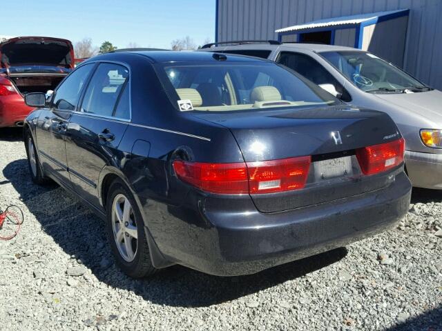 1HGCM56865A025967 - 2005 HONDA ACCORD EX BLACK photo 3