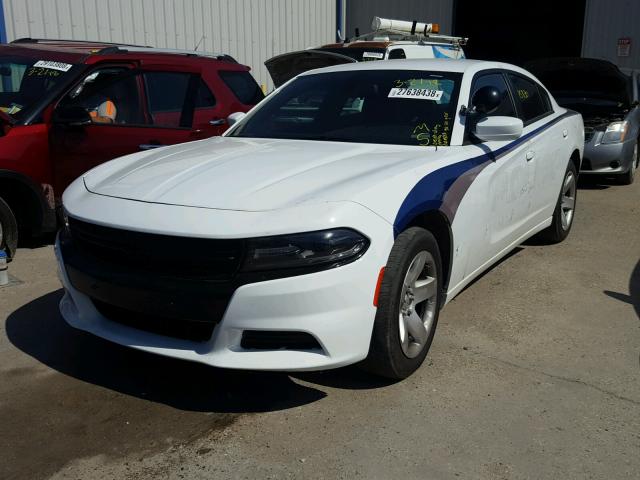 2C3CDXAT9HH521202 - 2017 DODGE CHARGER PO WHITE photo 2